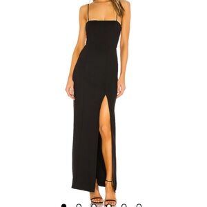 Revolve Black Spaghetti Strap Dress